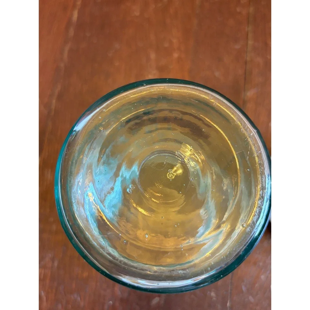 Antique Aqua Mason's Patent Nov 30th 1858 Quart Fruit Jar Zinc Lid Bubbles
